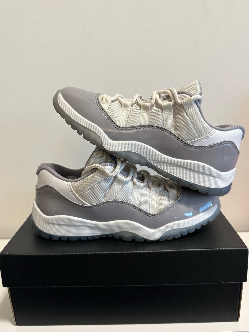 Jordan Women’s Low-Top Sneakers in Gray and White